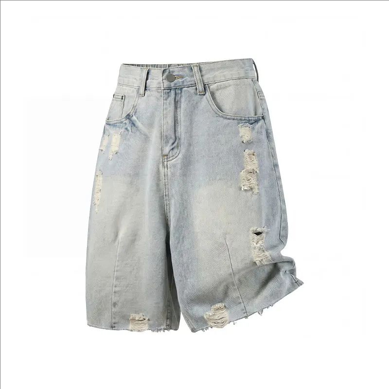 Vintage Fashion Jeans - Summer Men's Casual Jeans Shorts Loose