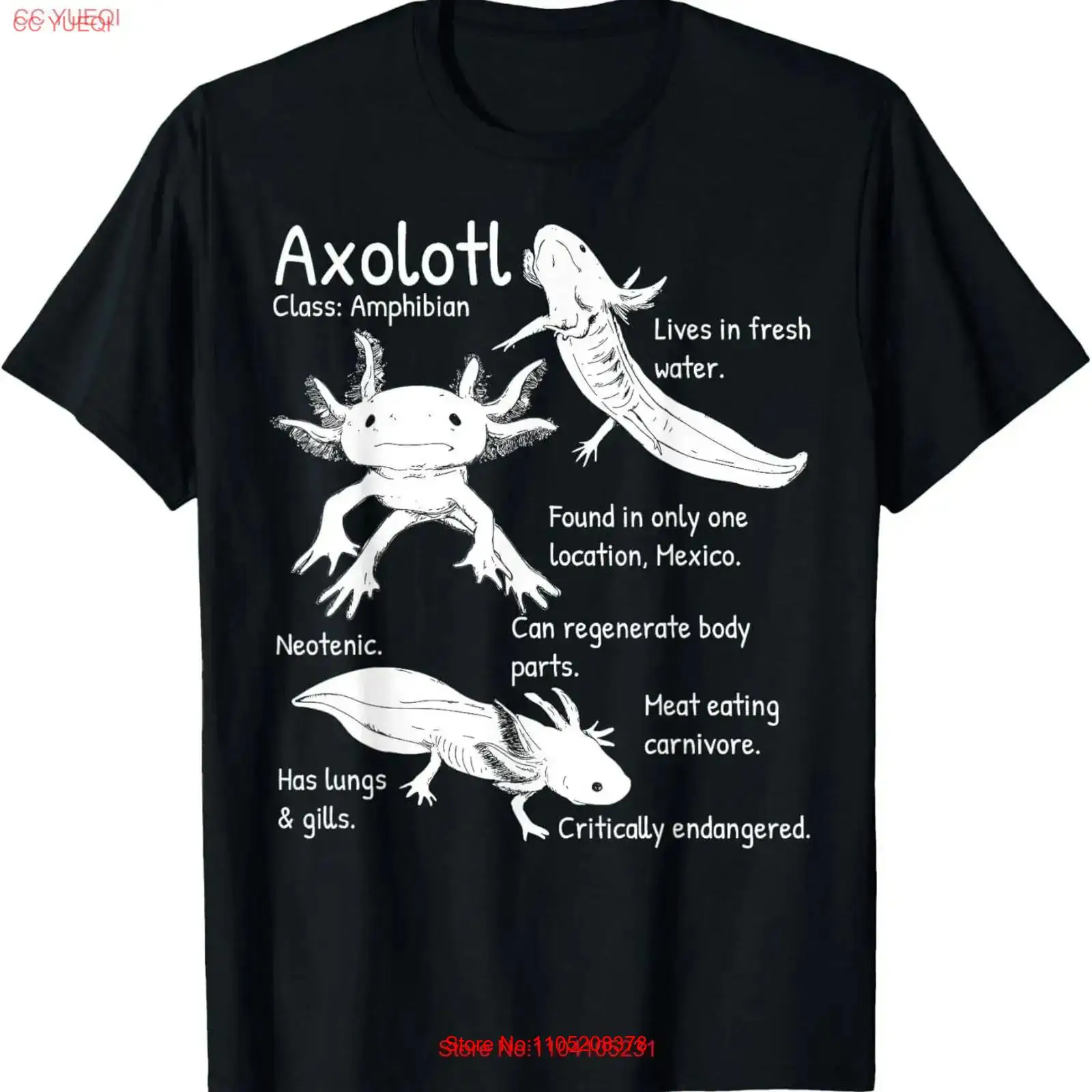 Vintage Fashion Illustration - Axolotl Facts Species Types Endangered Animals
