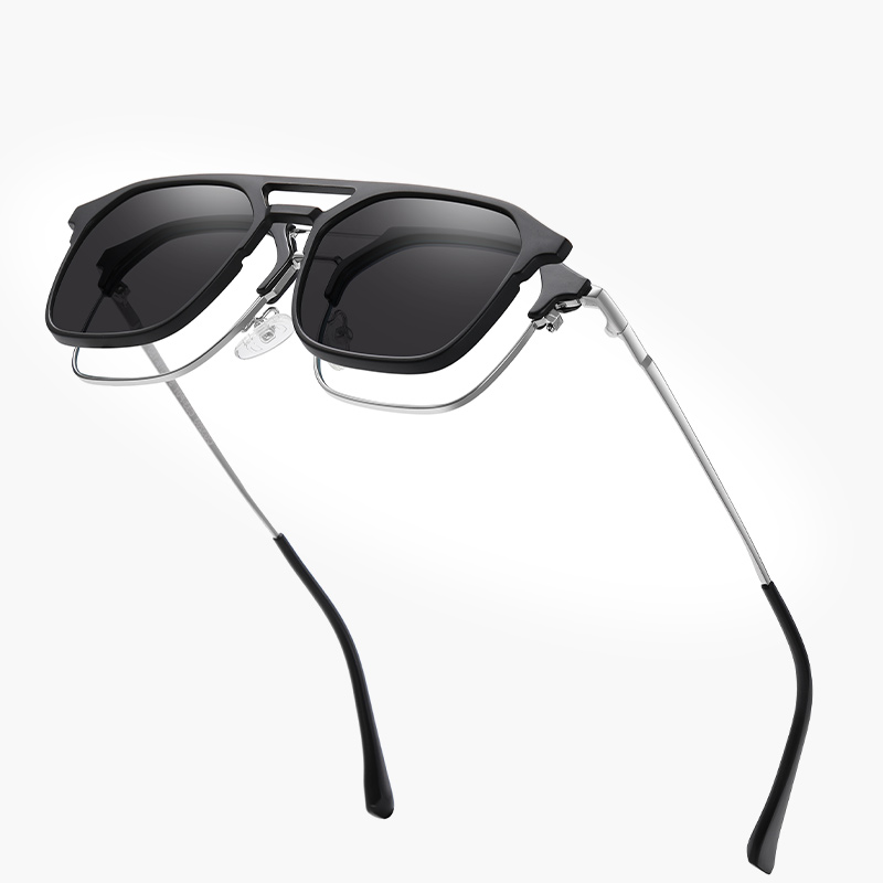 Vintage Fashion Luxury - Clip On Polarized Sun Glasses Man