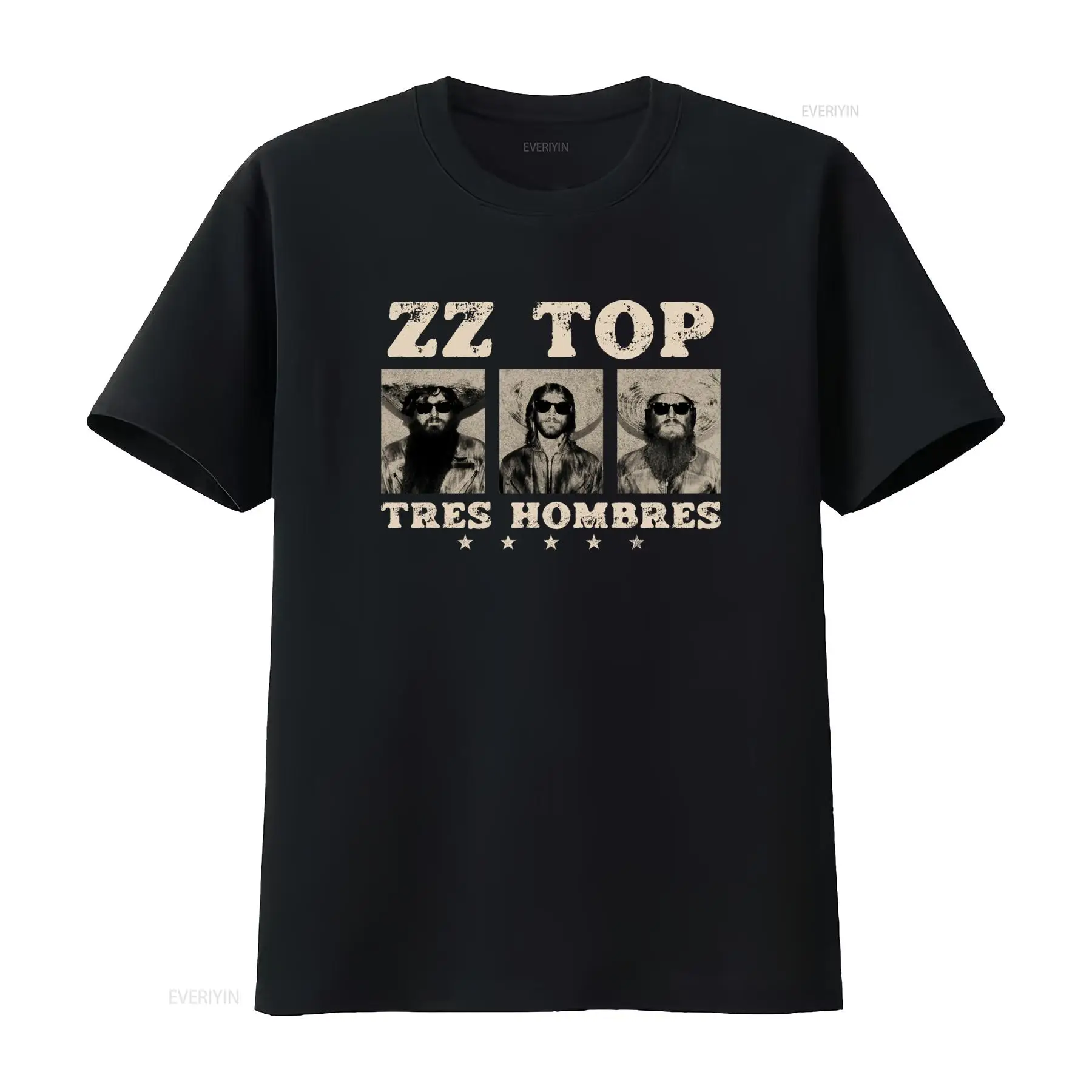 Vintage Fashion La - Tres Hombres ZZ Top Retro Rock