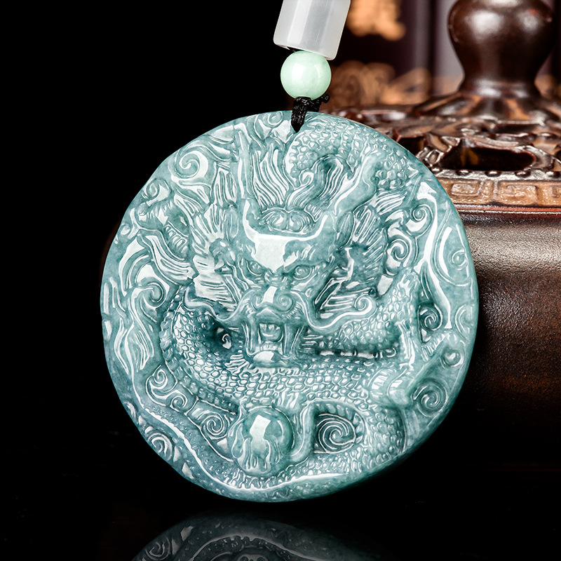 Burmese Jadeite Dragon Pendant - Vintage Fashion Necklace review and price