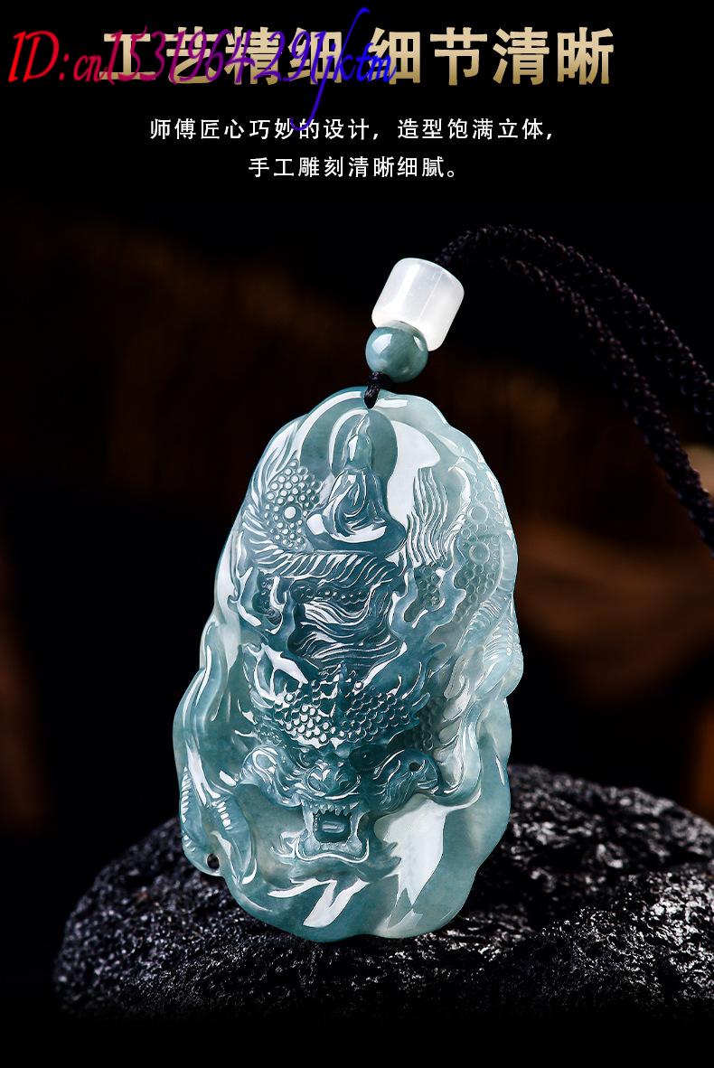 Natural Burmese Jadeite Dragon - Vintage Fashion Necklace review and price