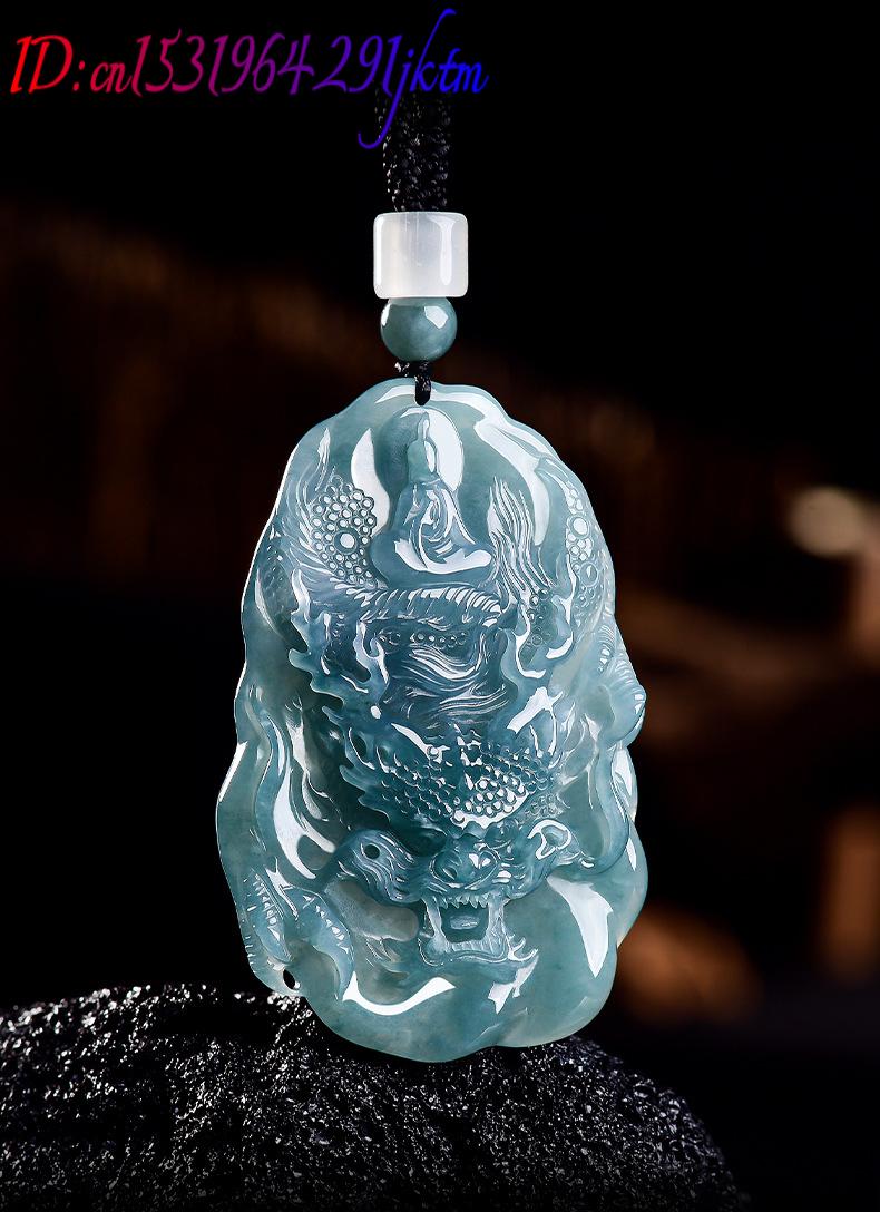 Natural Burmese Jadeite Dragon - Vintage Fashion Necklace review and price