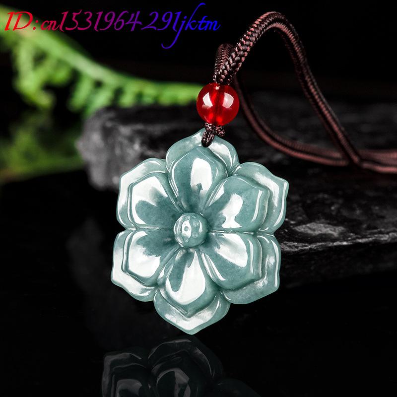 Burmese Jadeite Flower Pendant - Vintage Fashion Necklace review and price