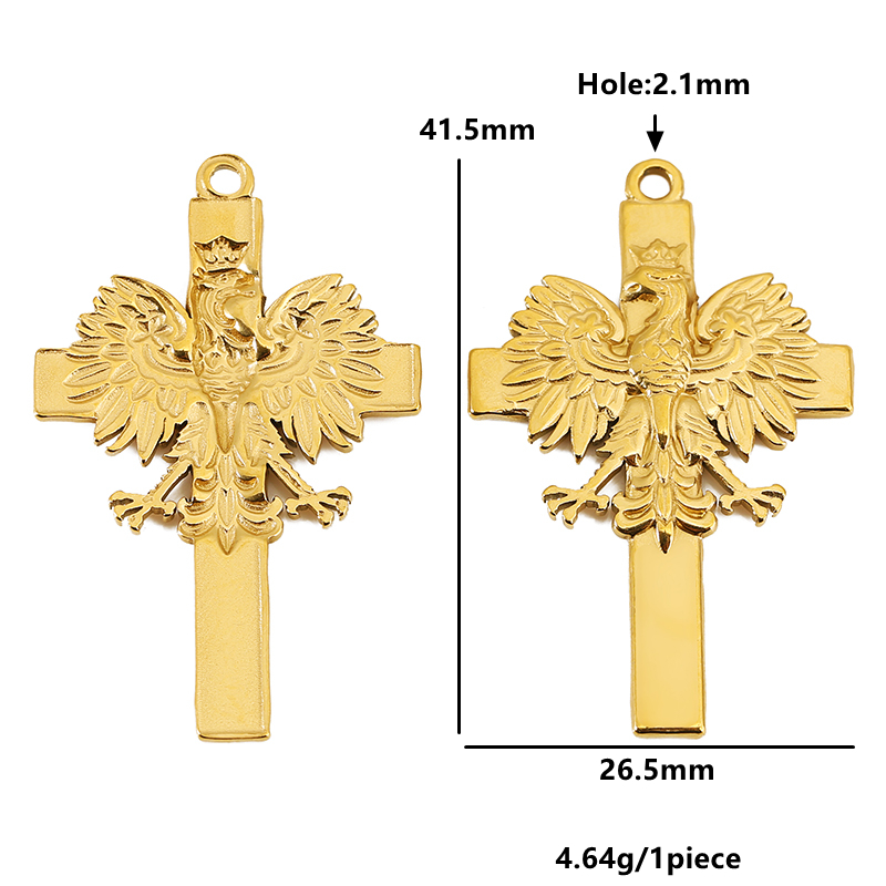 5pcs Stainless Steel Retro Cro - Vintage Fashion Necklace review and price