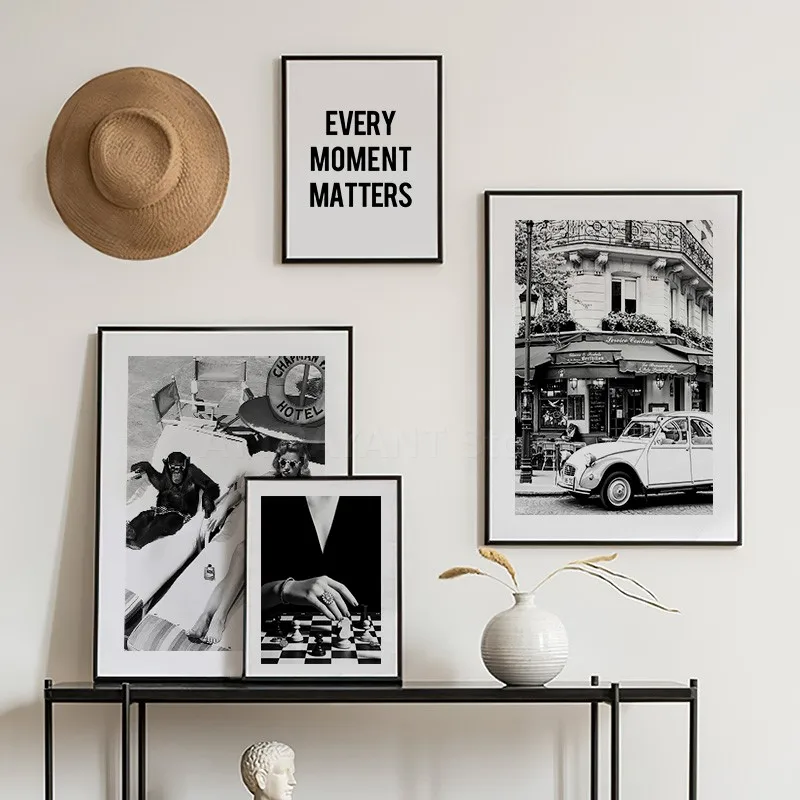 Black and White Vintage Wall A - Vintage Fashion Illustration review and price