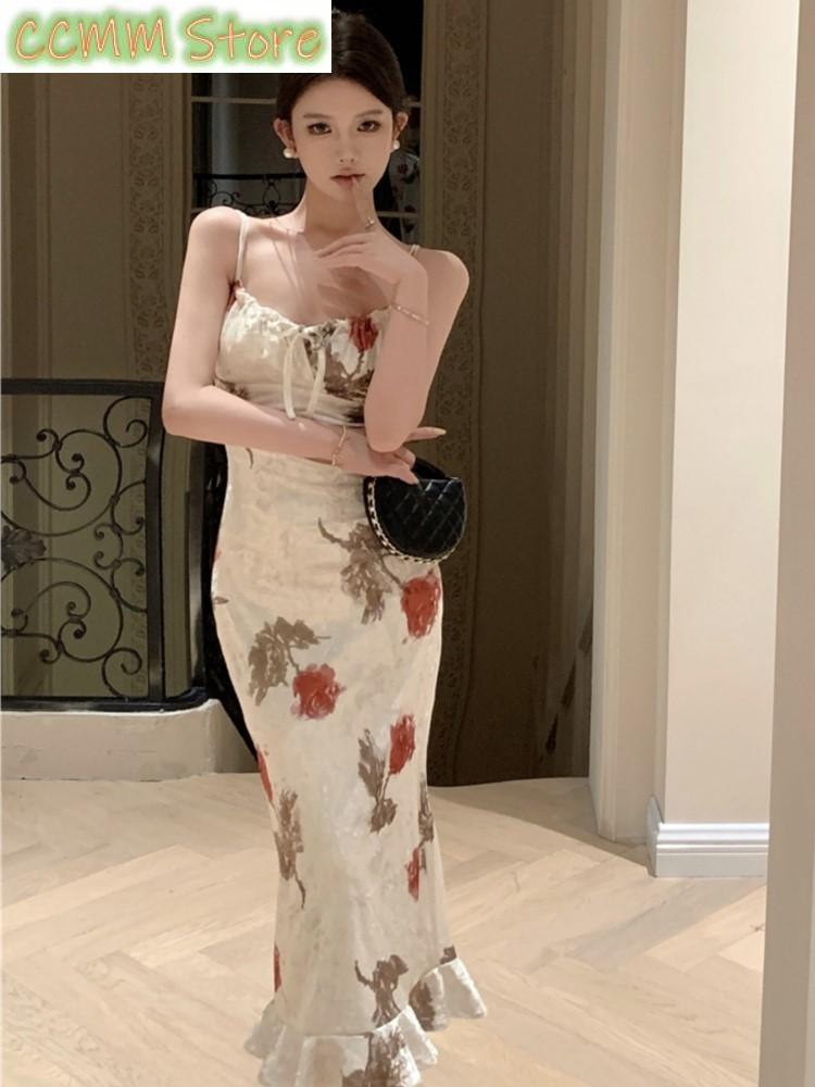 New Summer Fashion Print Spagh - Vintage Fashion Runway review and price