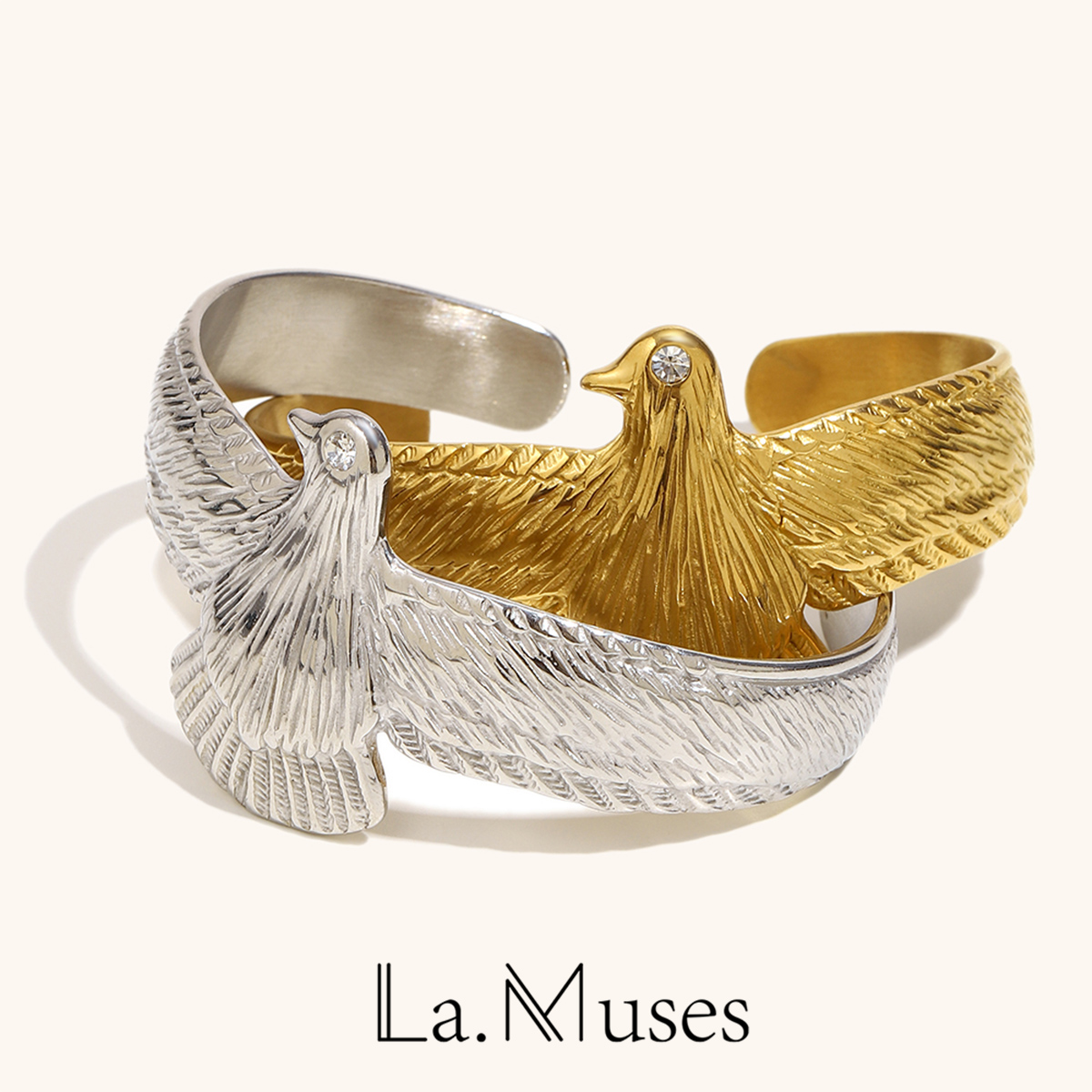 La. Muses Zircon Eye Bird Shap - Vintage Fashion La review and price