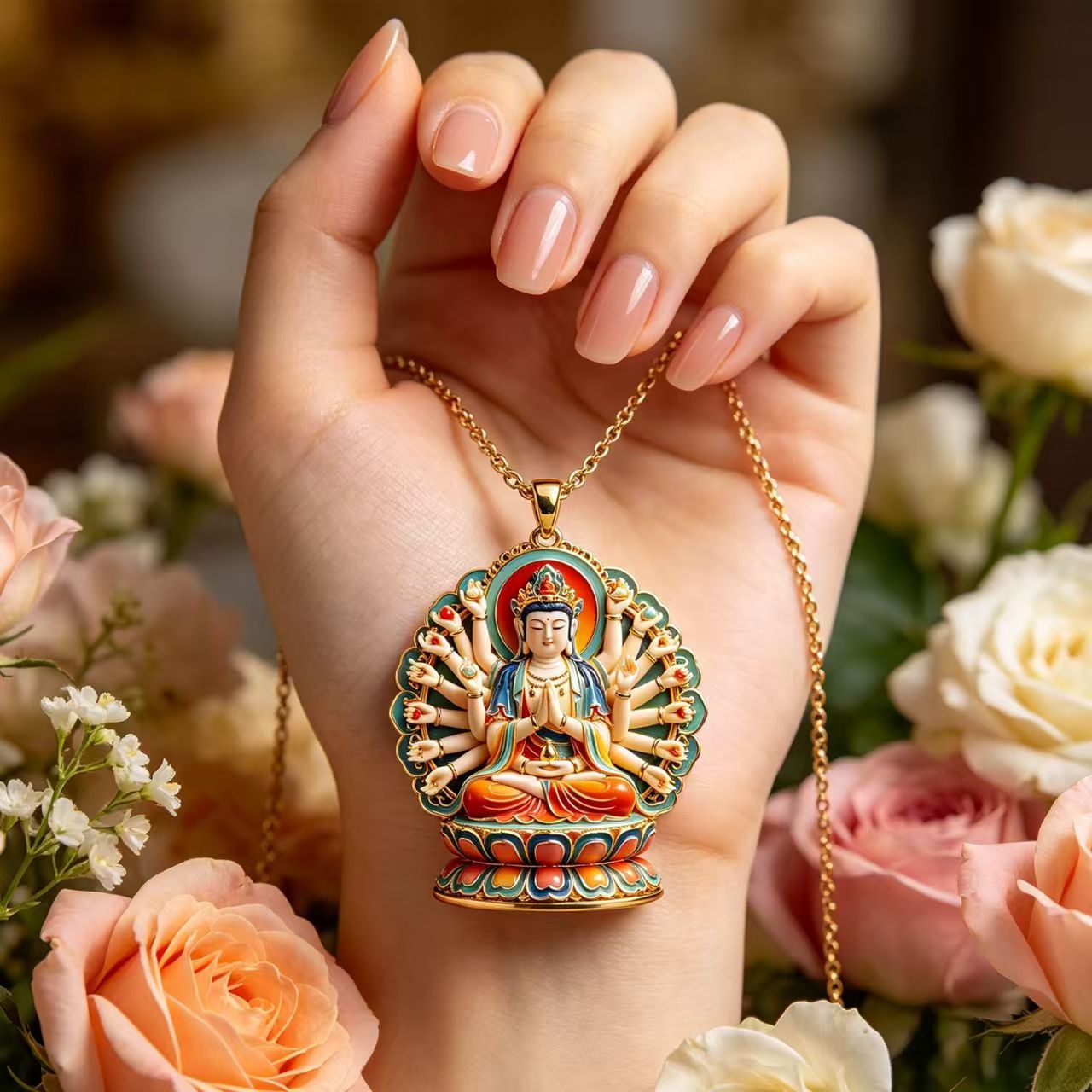 3D Relief Thousand-Hand Guanyi - Vintage Fashion Meaning review and price