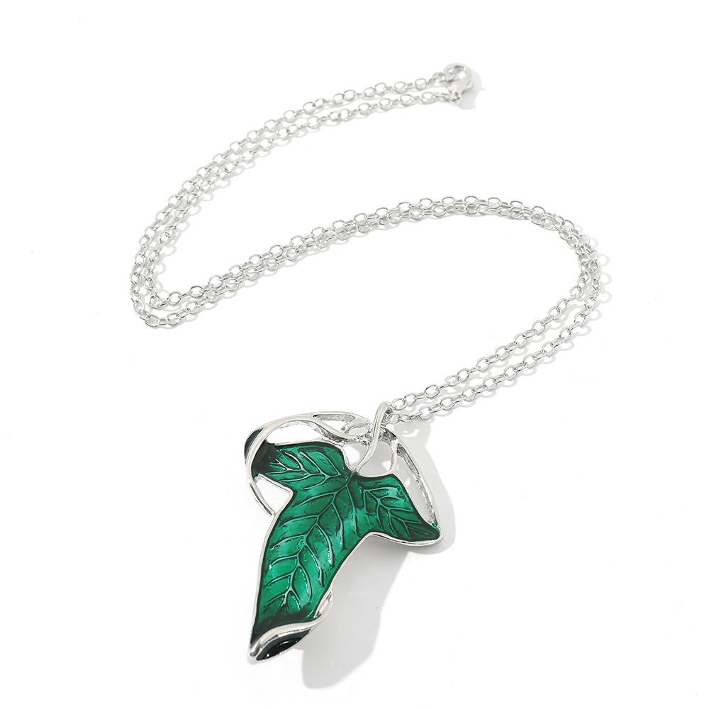 Vintage Green Leaf Pendant Nec - Vintage Fashion Necklace review and price