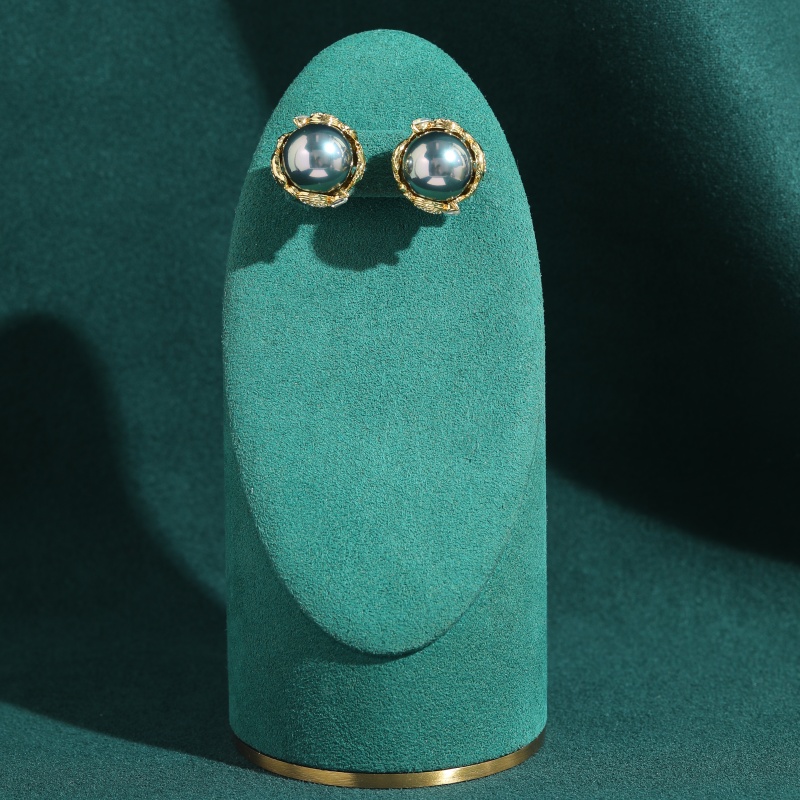 Vintage Grey Pearl Earrings Fo - Vintage Fashion Jewelry Brands review and price