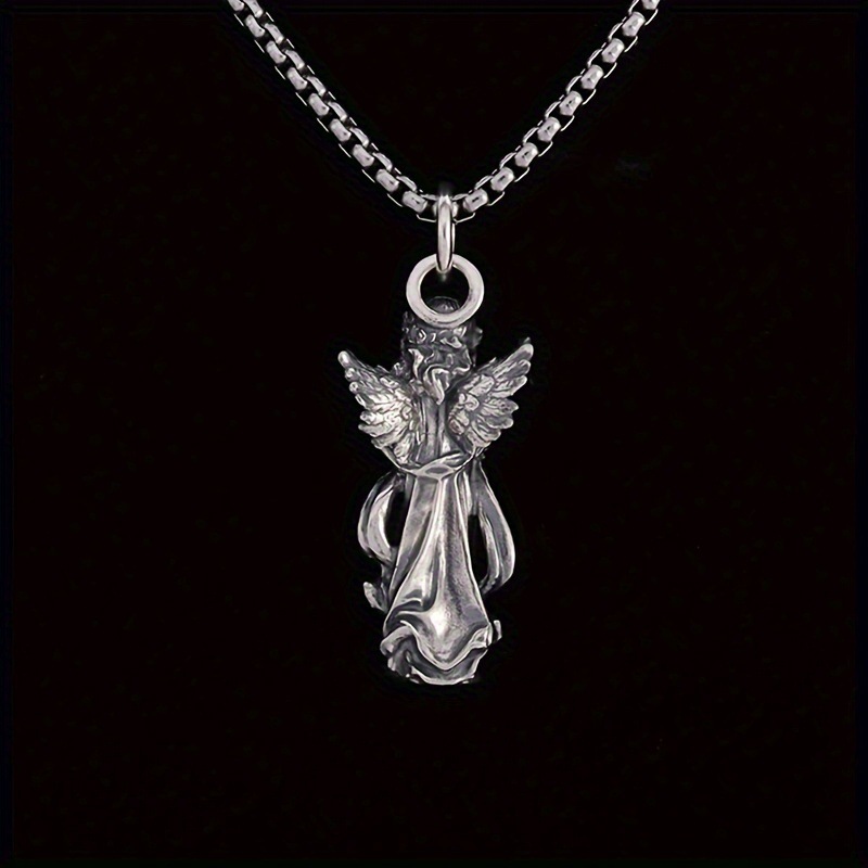 Guardian Angel Amulet Necklace - Vintage Fashion Meaning review and price