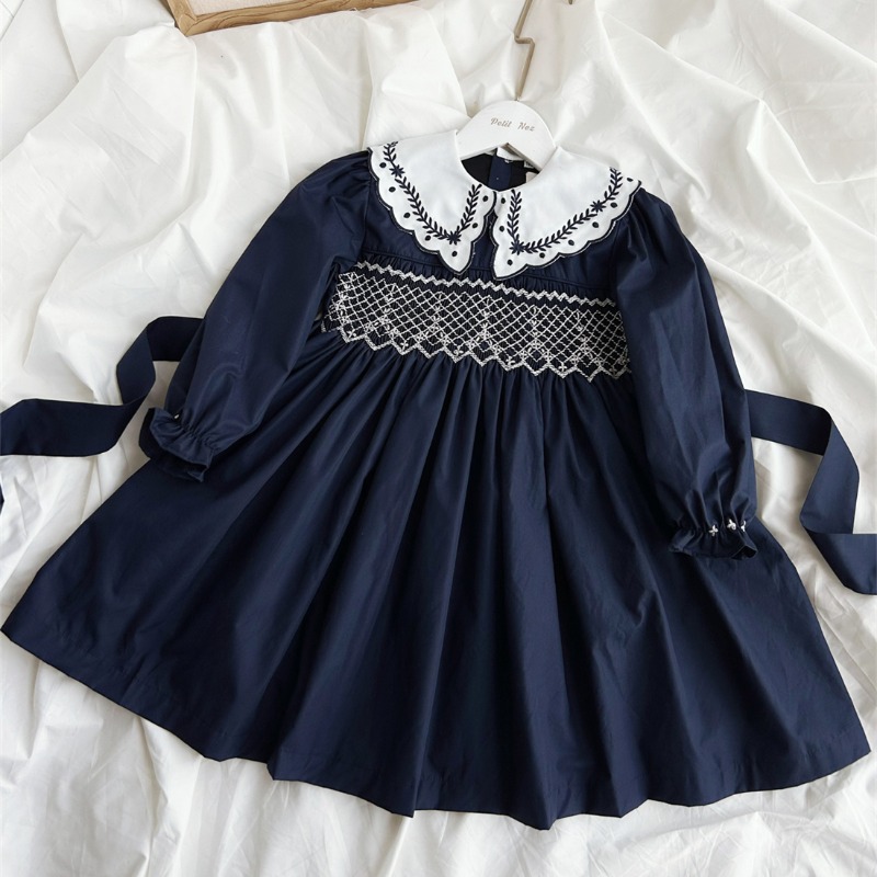 Vintage Dark Blue Hand-Embroid - Vintage Fashion La review and price