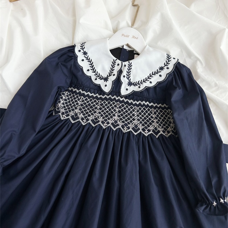 Vintage Dark Blue Hand-Embroid - Vintage Fashion La review and price