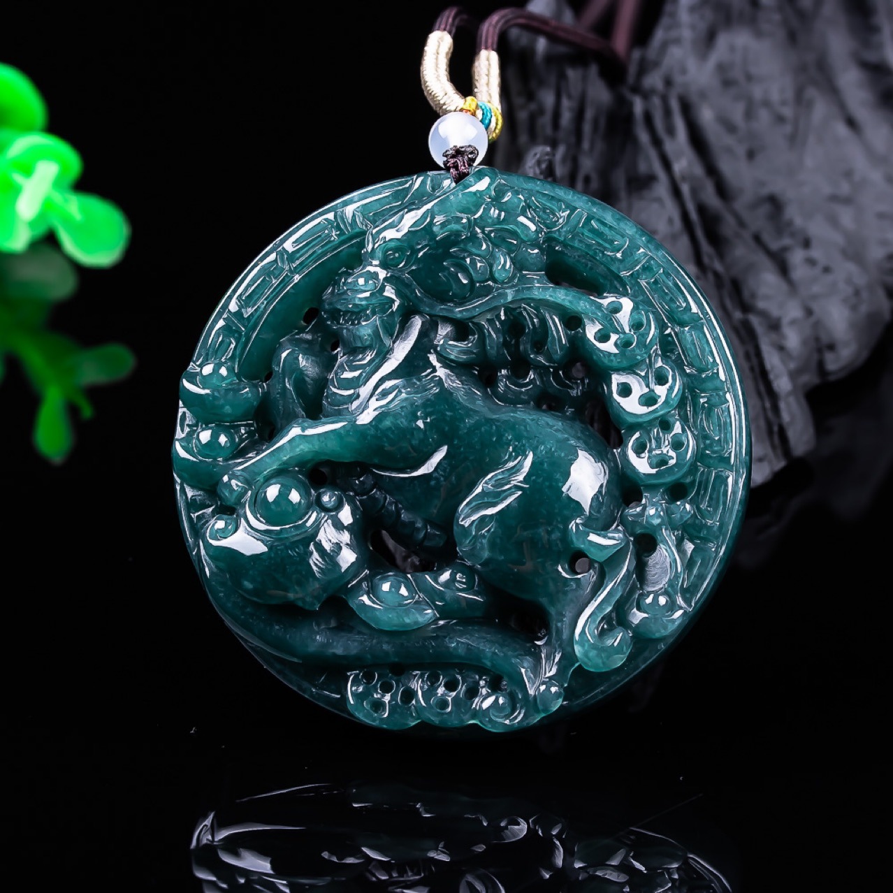 Burmese Jadeite Dragon Pendant - Vintage Fashion Luxury review and price