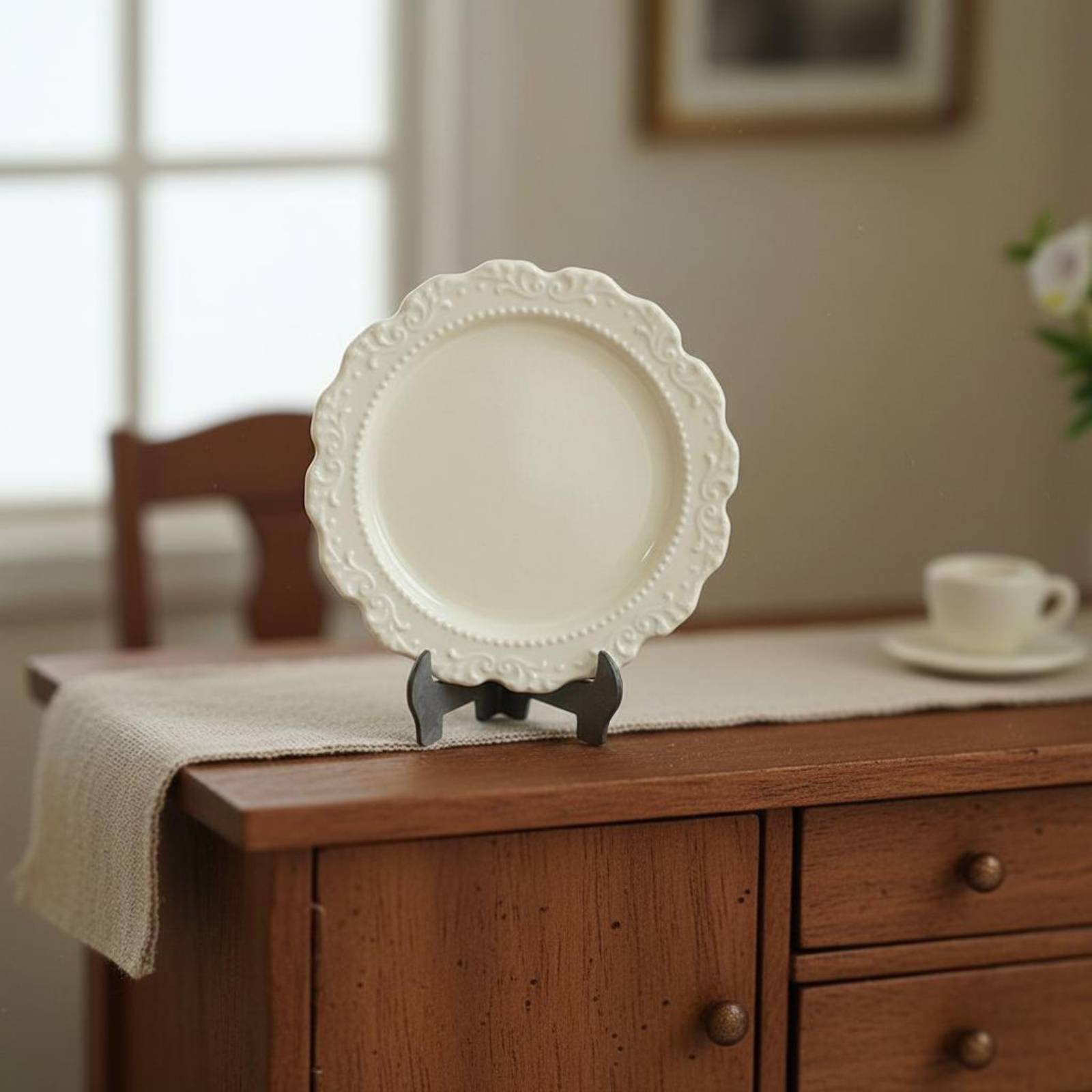 Miniature Dinner Plate Alloy M - Vintage Fashion Plates Toy review and price