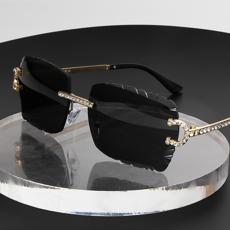 Fashion Rimless Square Sunglas - Vintage Fashion Luxury review and price