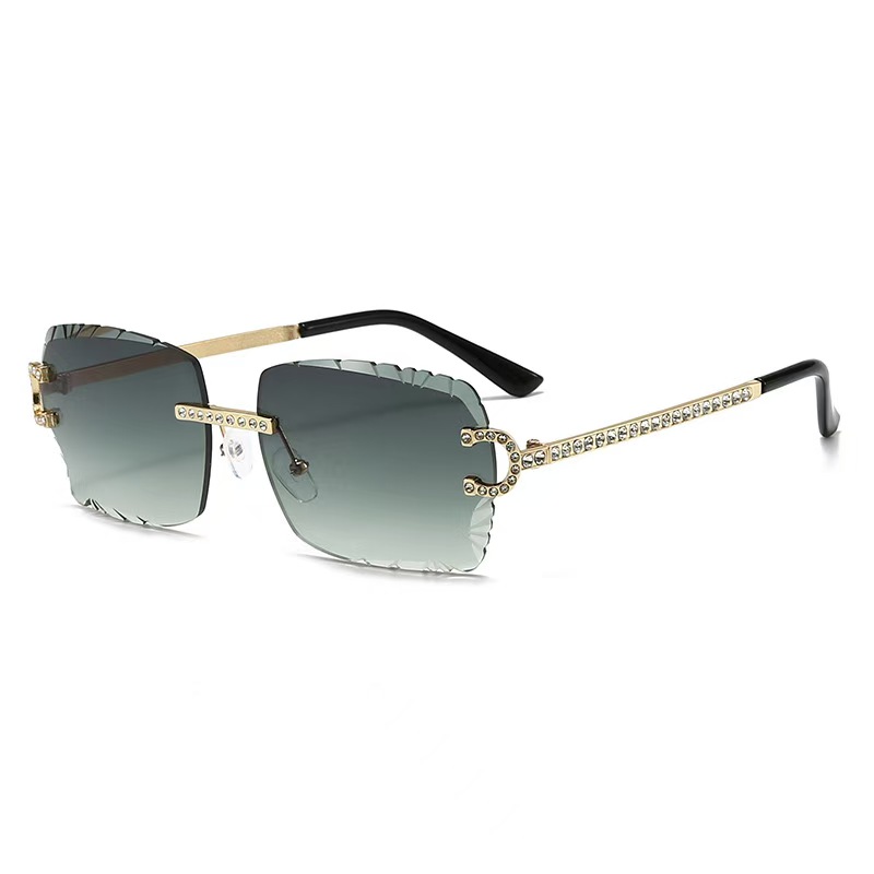 Fashion Rimless Square Sunglas - Vintage Fashion Luxury review and price