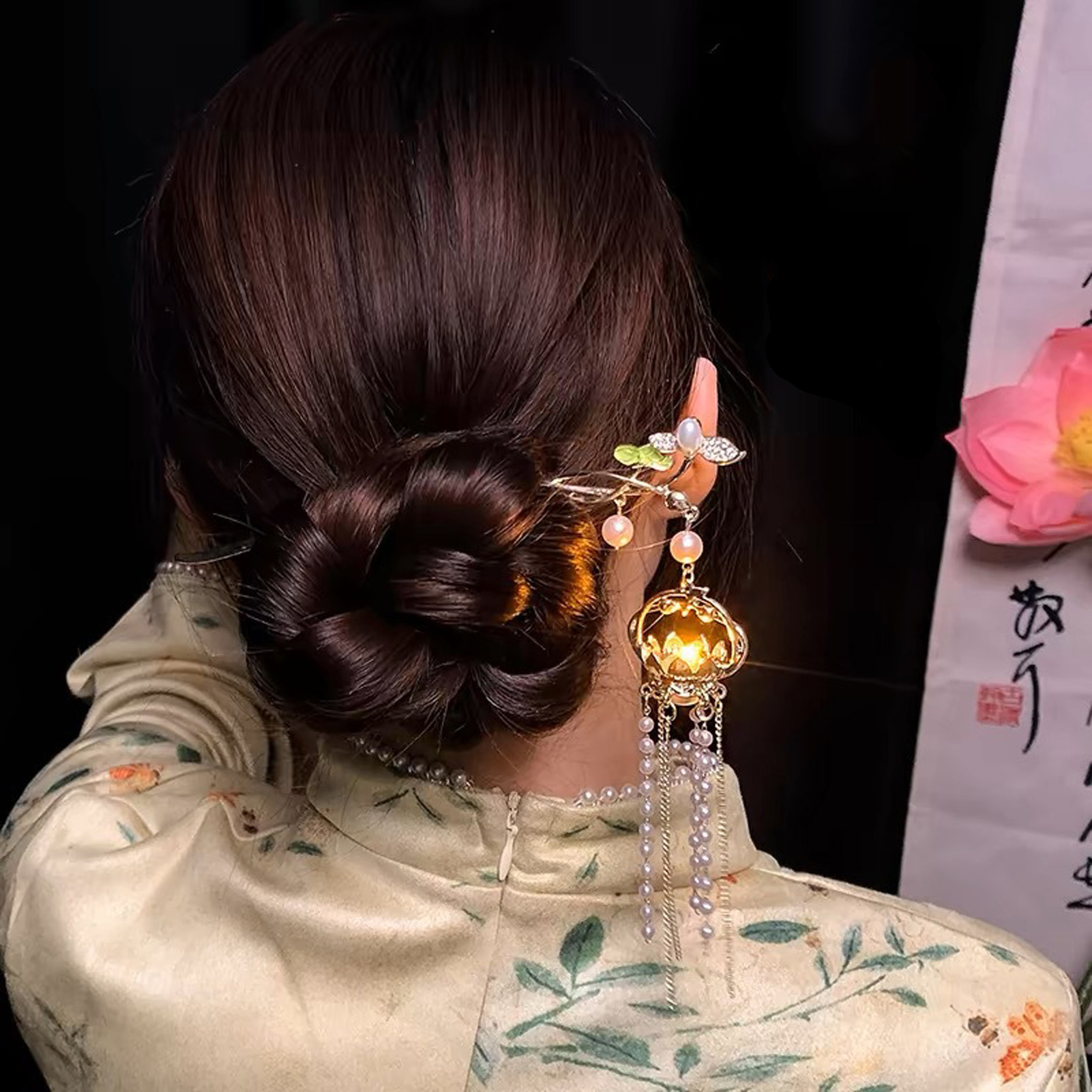 Luminous Flower Hairpin For Wo - Vintage Fashion In Chinese review and price