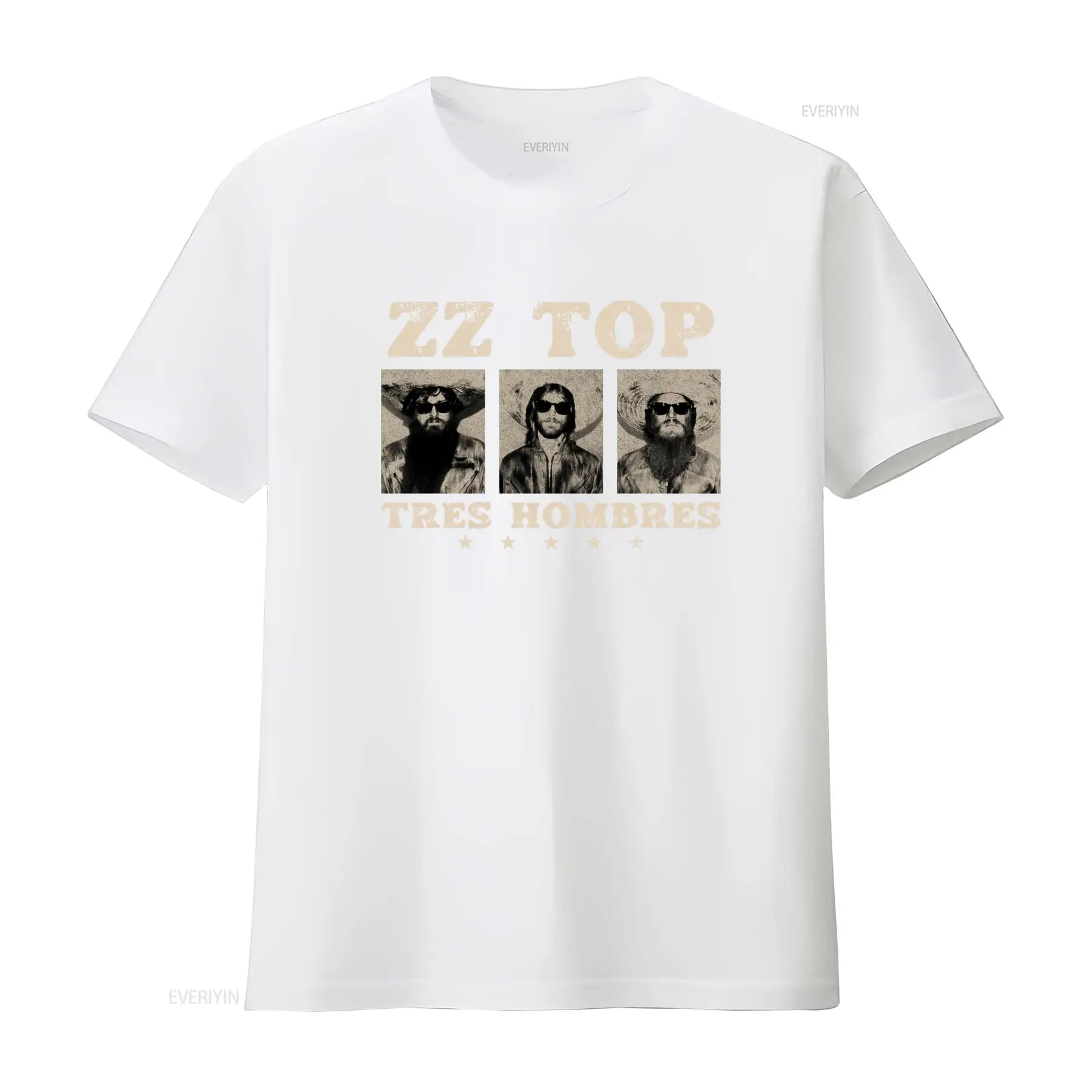 Tres Hombres ZZ Top Retro Rock - Vintage Fashion La review and price