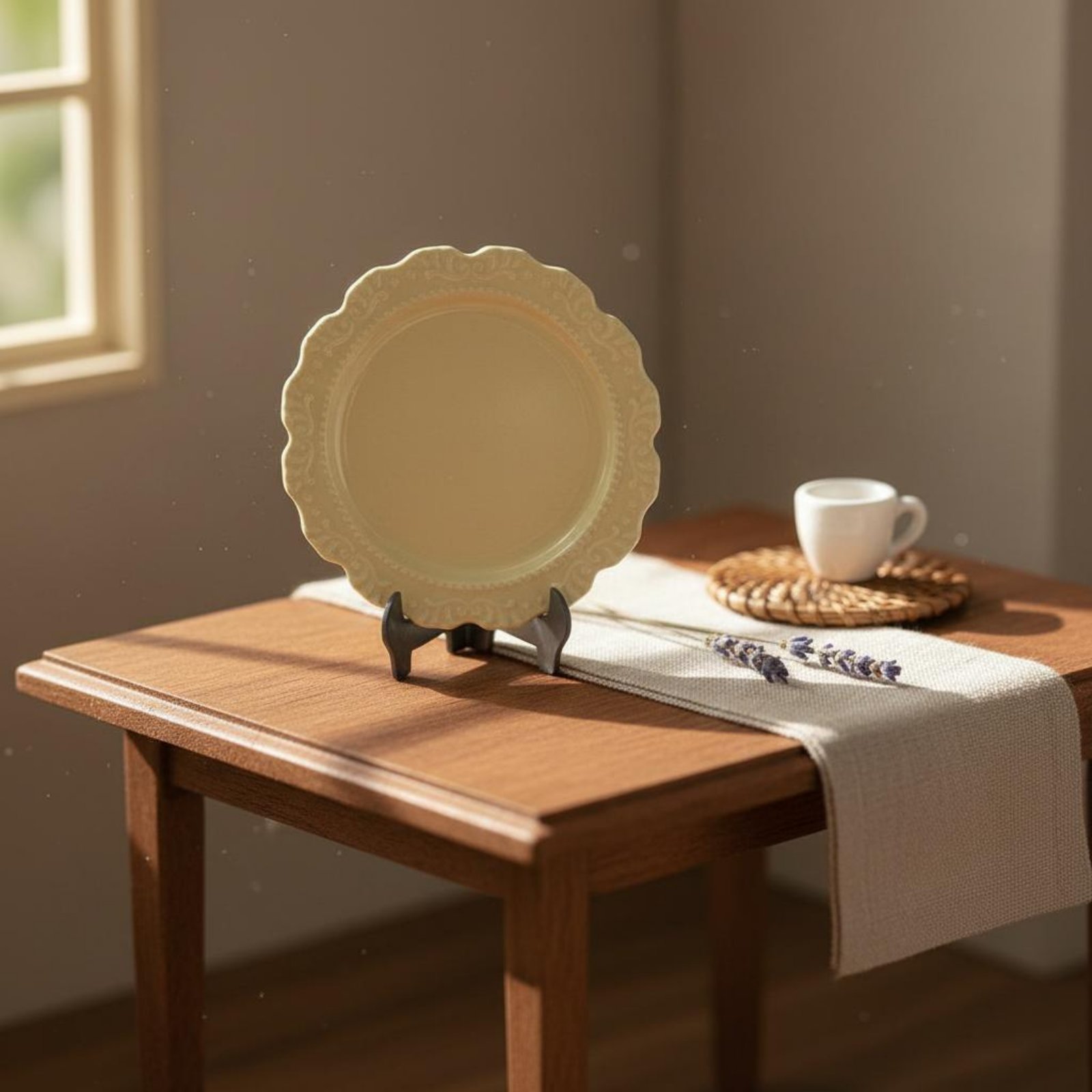 Miniature Dinner Plate Fine Cr - Vintage Fashion Plates Toy review and price