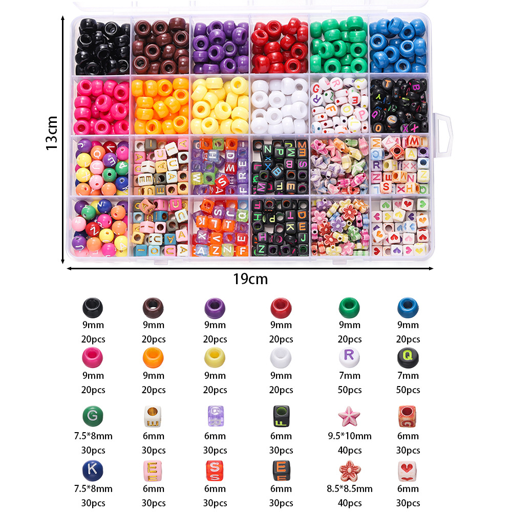 1 Box Colorful Acrylic Pony Be - Vintage Fashion Necklace review and price
